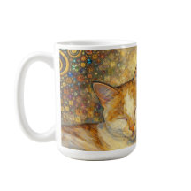 Bästa kattvänner Klimt-inspirerad
