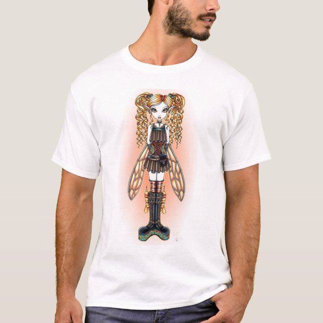 "Bästa Kayla" Steampunk fe Tee (Framsida)