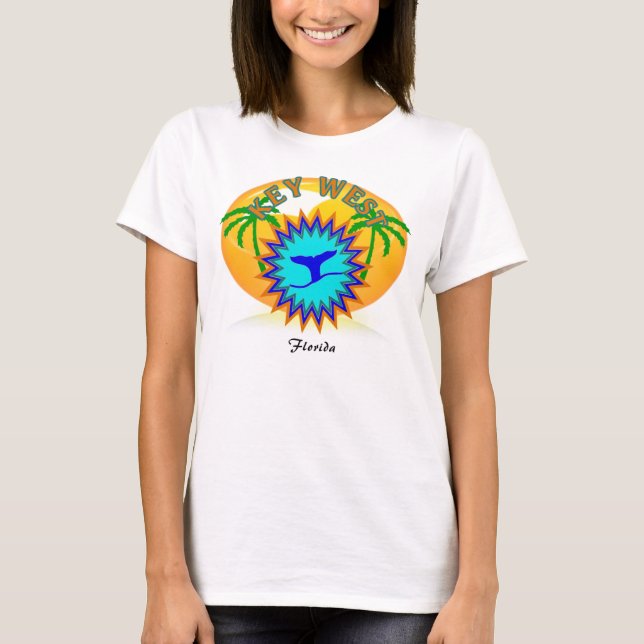 BÄSTA KEY WEST SPAGETTI T-SHIRT (Framsida)