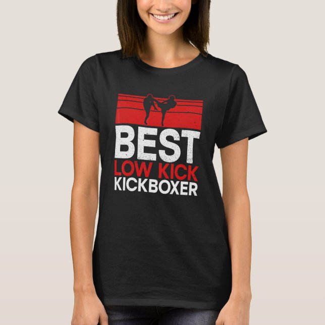 Bästa Kickboxer-materialteckningar med låg klockfr T Shirt (Framsida)