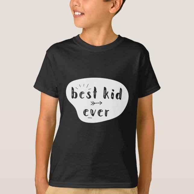 Bästa Kid någonsin T Shirt (Framsida)
