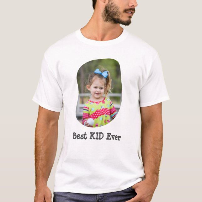 Bästa KID-nummer någonsin ladda upp familjfotot T Shirt (Framsida)