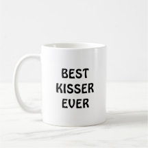 Bästa KISSER någonsin kaffe mugg