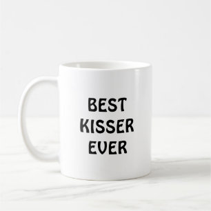 Bästa KISSER någonsin kaffe mugg