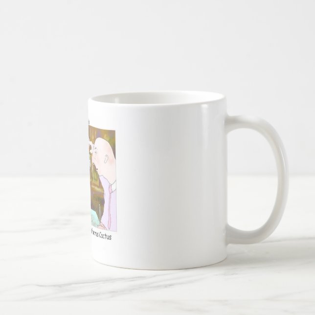 Bästa klädda kaktus roliga presenter och samlarobj kaffemugg (Höger)