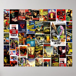 Bästa klassiska monsterfilmer poster