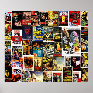 Bästa klassiska monsterfilmer poster