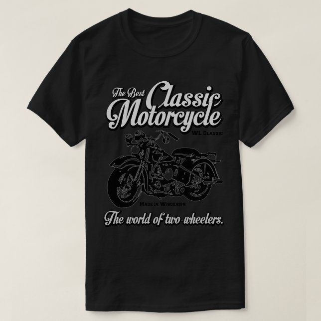 Bästa klassiska motorcykel WL 1942 T Shirt (Design framsida)