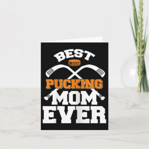 Bästa knackande Mamma någonsin Hockey Sports Älska Kort