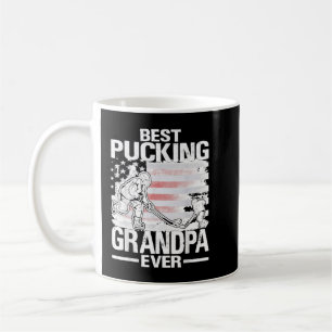Bästa knackande morfar någonsin Hockey Fars dag Gi Kaffemugg