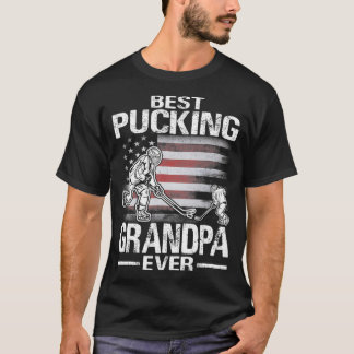 Bästa knackande morfar nånsin Hockey Fars dag T Shirt