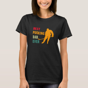 Bästa knackande Pappa någonsin Fars dag Hockey Pun T Shirt