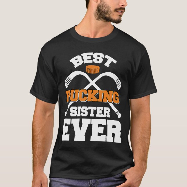 Bästa knackande sister någonsin, hockey-sportar t shirt (Framsida)