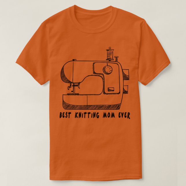 Bästa Knitting Mamma någonsin117 T Shirt (Design framsida)