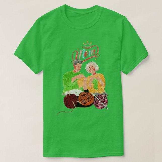 Bästa Knitting Mamma någonsin120 T Shirt (Design framsida)