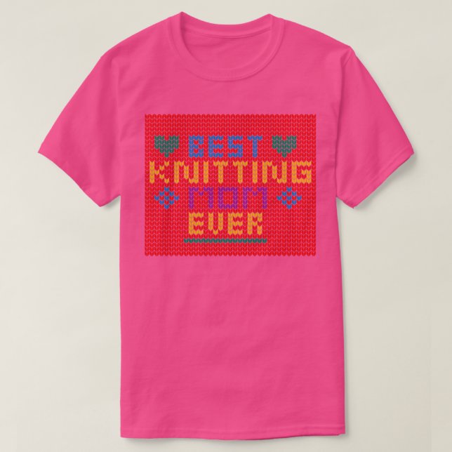 Bästa Knitting Mamma någonsin12 T Shirt (Design framsida)