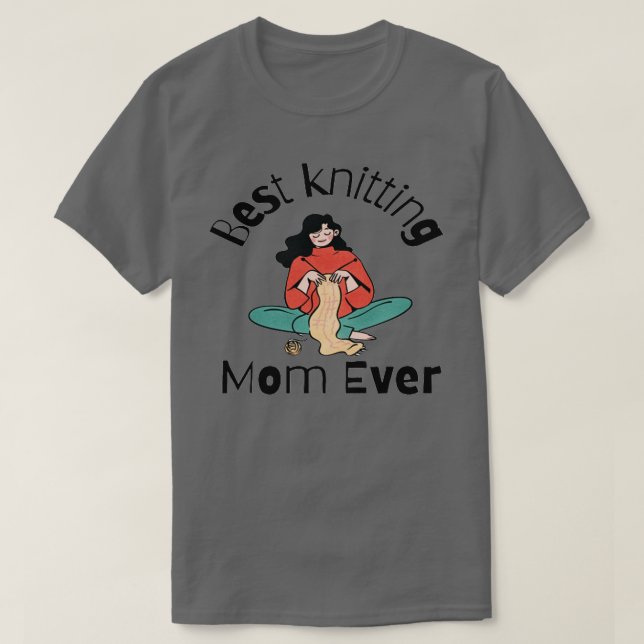 Bästa Knitting Mamma någonsin2 T Shirt (Design framsida)