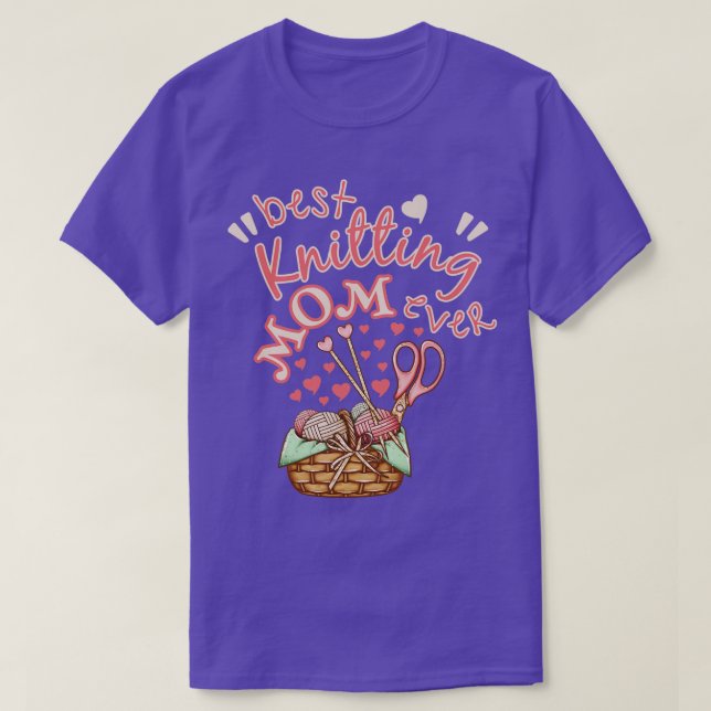 Bästa Knitting Mamma någonsin3 T Shirt (Design framsida)