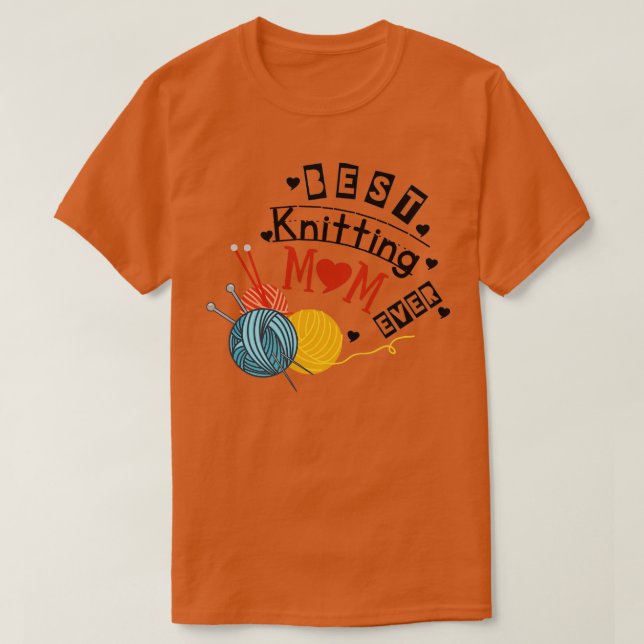 Bästa Knitting Mamma någonsin86 T Shirt (Design framsida)