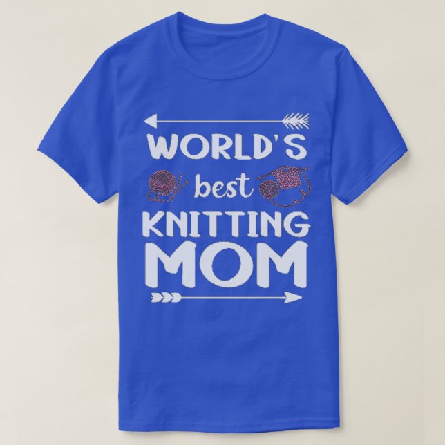 Bästa Knitting Mamma någonsin8 T Shirt (Design framsida)