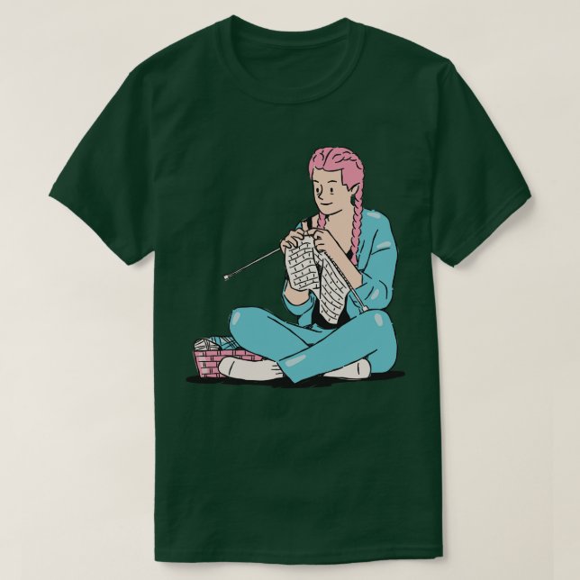 Bästa Knitting Mamma någonsin 161 T Shirt (Design framsida)
