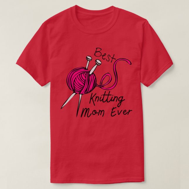 Bästa Knitting Mamma någonsin 164 T Shirt (Design framsida)