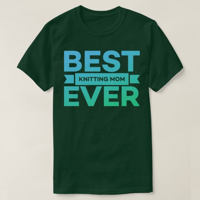 Bästa Knitting Mamma någonsin 228 T Shirt (Design framsida)