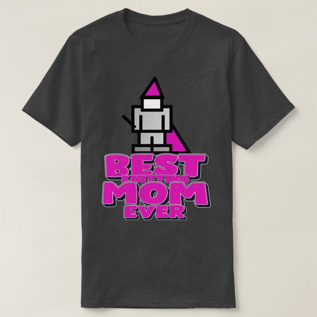 Bästa Knitting Mamma någonsin 230 T Shirt (Design framsida)