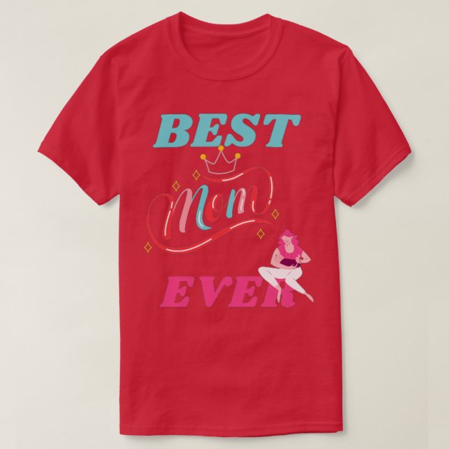 Bästa Knitting Mamma någonsin 297 T Shirt (Design framsida)