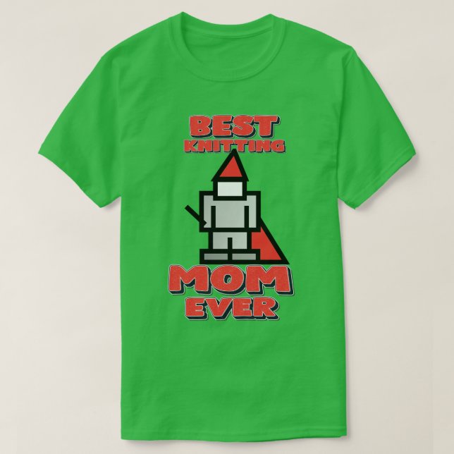 Bästa Knitting Mamma någonsin 2 T Shirt (Design framsida)