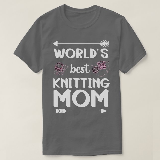 Bästa Knitting Mamma någonsin 340 T Shirt (Design framsida)