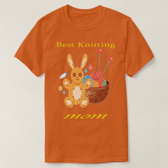 Bästa Knitting Mamma någonsin 495 T Shirt (Design framsida)