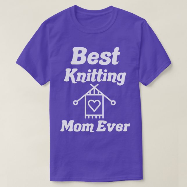 Bästa Knitting Mamma någonsin 512 T Shirt (Design framsida)