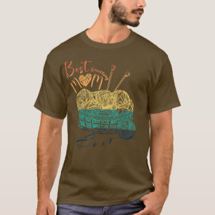 Bästa Knitting Mamma någonsin Gift för mammor T Shirt