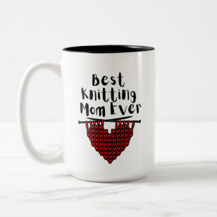 Bästa Knitting Mamma någonsin Två-Tonad Mugg