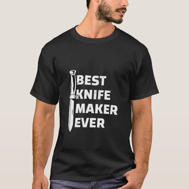 Bästa knivmakare någonsin t shirt (Framsida)
