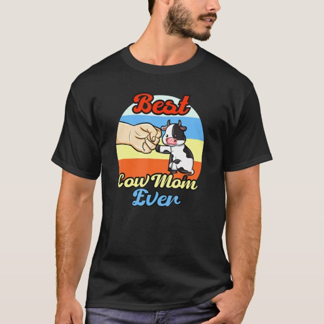 Bästa ko-mamma någonsin t shirt (Framsida)