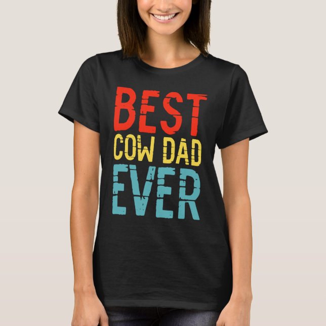 Bästa ko-pappa någonsin 3 t shirt (Framsida)
