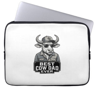 Bästa ko-pappa någonsin Vintage graveringsdesign_1 Laptop Fodral