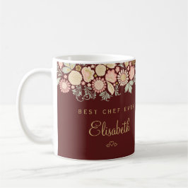 Bästa kocken någonsin personlig namn elegant kaffemugg