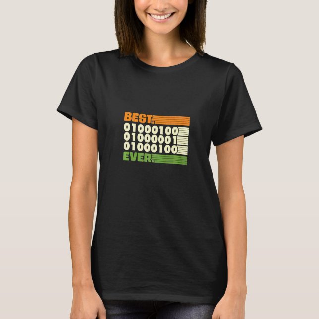 Bästa kodande pappa någonsin t shirt (Framsida)