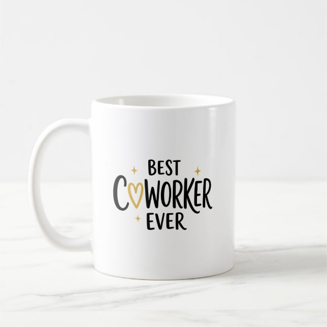 Bästa kollega någonsin Tacksamhet Kaffemugg (Vänster)