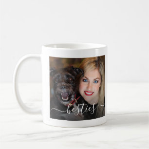 Bästa kompis hund mamma och hund foto kaffemugg