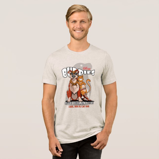 Bästa kompis (Ljust läge) | Herr T Shirt (Framsida Full)