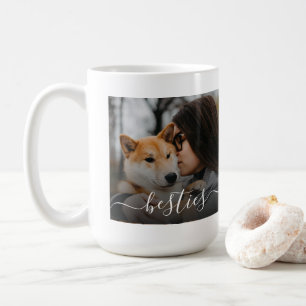 Bästa kompis mamma och hund foto kaffemugg