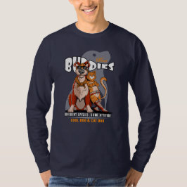 Bästa kompis (mörkt läge) | Herr Långärmad T Shirt