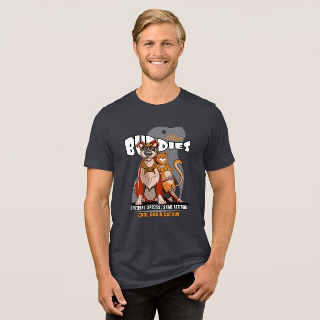 Bästa kompis (mörkt läge) | Herr T Shirt (Framsida Full)