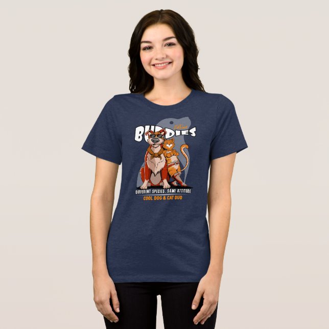 Bästa kompis (mörkt läge) | Kvinnor T Shirt (Framsida Full)