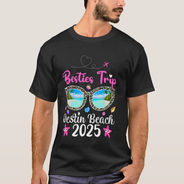 Bästa kompis-resa 2025 Sommar Solglasögon Florida  T Shirt (Framsida)