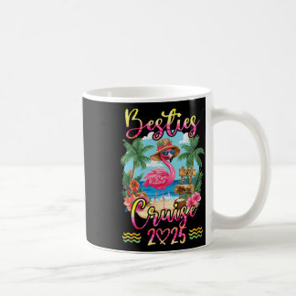 Bästa kompisarnas kryssning 2025 Tie Dye Flamingo Kaffemugg